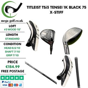 Titleist TSi3 #3 Wood 15 Degree / Tensei 1K Black 75 X-Stiff