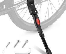 NEW SALE | Premium Bike Kickstand, Aluminium Alloy Adjustable Height Rear Side Bicycle Kick Stand, Suitable for Mountain Bike and Road Bike of 24Inch-28 Inch, Come With Allen Wrench 2PCS