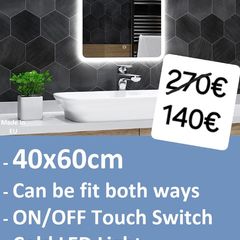 LED Bathroom Mirror Makeup Cosmetic Bright LED