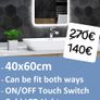 LED Bathroom Mirror Ensuite Touch Switch Makeup Image 4