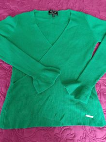 green wrap jumper Lipsy UK 10