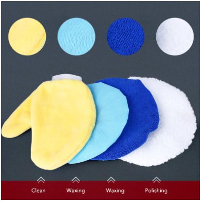 BRAND NEW 10-inch Random Orbital Car Polisher 3200RPM Two-handle Buffer Waxer With Polishing Waxing Pads And Gloves For Car Sanding