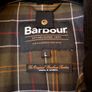 Men's Barbour Ashby Waxed Jacket Large Olive Brown Image 3