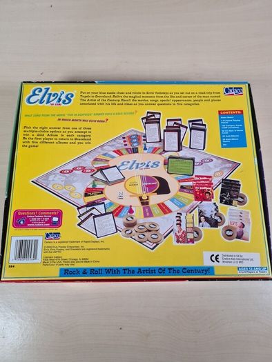 Elvis the Game trivia board game CADACO vintage 2000