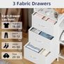 Shoe Rack with 3 Drawers, 3 Tier Image 8