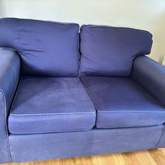 2&3 seater blue sofas