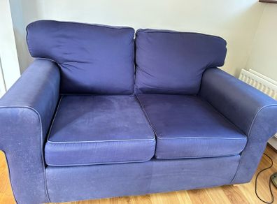 2&3 seater blue sofas