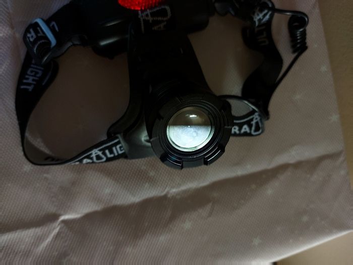 UltraLight Head Cap with 3 modes light front, Bright, Ultra Bright, Rapid Flash, and rear reflector, Ideal for walkers at night time
