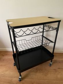Compact Drinks Trolley / Bar Cart on Wheels
