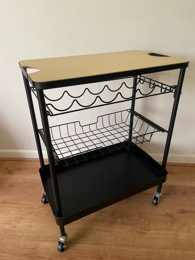 Compact Drinks Trolley / Bar Cart on Wheels