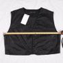 Zara Black Faux Suede Studded Waistcoat Vest Size XL Image 8