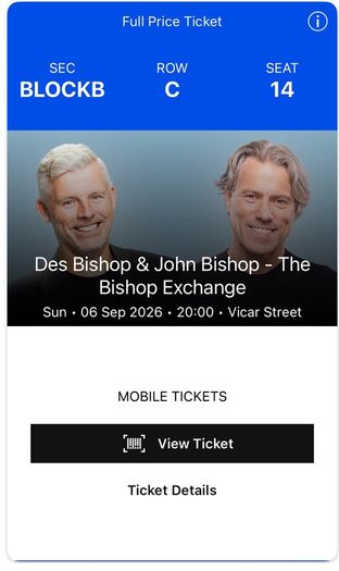 Bishop Exchange tickets