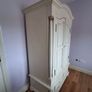 Antique-Effect Ivory Wardrobe & Matching Bedside Locker Image 3