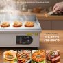 Commercial Electric Griddle, 535 x 300 mm, 3200W, 50-300C Adjustable Temp Control, Stainless Steel Body Image 4