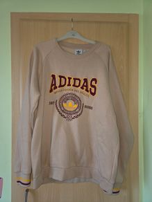 Adidas 50Th Anniversary Long Sleeve Crew neck raised Embroider Jumper - Medium size