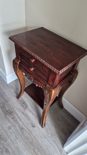 Vintage Carved Oak decorative table