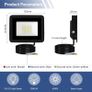 NEW SALE | 20W LED Floodlight Outdoor, 2000LM Super Bright LED Security Lights IP66 Waterproof, 6000K Daylight White Outdoor LED Flood Lights with 1M Wire for Garden, Garage, Backyard, Pack of 2 Image 2