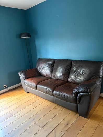 Free 3 seater leather sofa