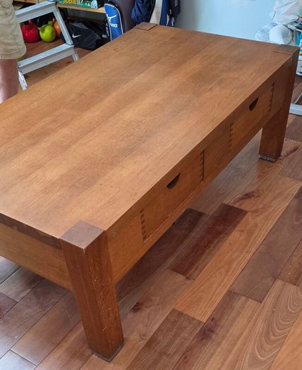 Solid Oak coffee table