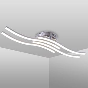 LED Ceiling Light, Elegant Curved Design Ceiling Lights, 4 Built-in LED Boards, 24W 2.000 Lumen, Neutral White Light 4000K, Modern Ceiling Fixture for Living Rooms