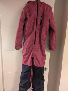 Kids Ski Suit - Pink/Navy Blue - Size 14 years