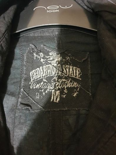 cedarwood state black small medium long sleeve shirt