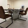 Modern High Gloss Extending Dining Table and 4 Chairs 200cm to 280cm Image 2