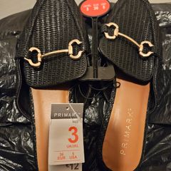 Primark Black Mule Loafers BNWT
