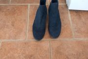 Tommy Hilfiger Navy Suede Boots S41