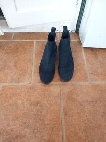 Tommy Hilfiger Navy Suede Boots S41
