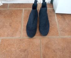 Tommy Hilfiger Navy Suede Boots S41