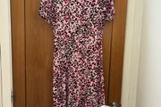 Marks and Spencer pink leopard print dress