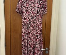 Marks and Spencer pink leopard print dress