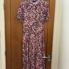 Marks and Spencer pink leopard print dress