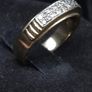 Vintage 9ct Gold Diamond Set Ring Fully Hallmarked London Size 54 Image 3
