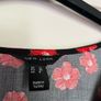Brand new  new look black midi dress with red flower print Image 5