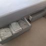 Complete Bed Set: Emma Mattress + JYSK Storage Base + 2 Lockers and Touch Lamps Image 3
