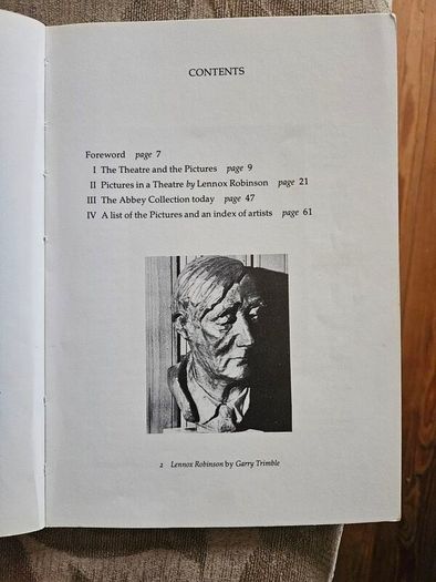 Pictures At The Abbey. The Collection Of The Irish National Theatre. By Lennox Robinson & Michael O' Haodha. First Edition Paperback In Good Condition.  See Photos For Same.