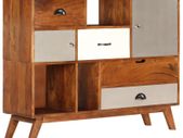 Sideboard 115x35x86 cm Solid Acacia Wood
