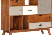 Sideboard 115x35x86 cm Solid Acacia Wood