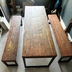 Wooden Table and benches