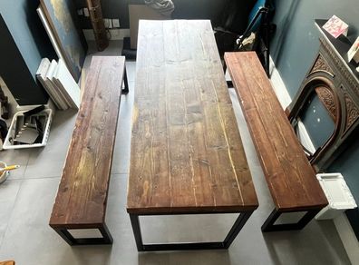Wooden Table and benches