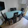6 seater extendable glass table (to 8) Image 2