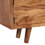 TV Cabinet Solid Acacia Wood with Carved Doors 117x30x40 cm Image 6