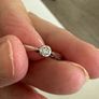Vintage 18ct Yellow Gold & Platinum 0.09ct Diamond Solitaire Engagement Ring Image 6