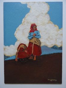 In the style of Artist, Paul Henry (Irish) Title, The Potato Digger