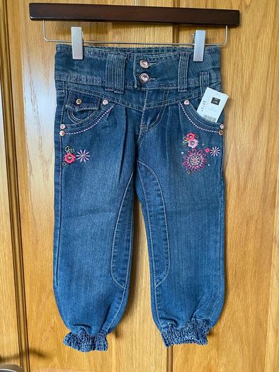 Brand new Dunnes Girls Blue Cuff End Jeans 3 years