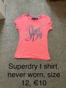 Superdry t shirt, never worn, size 12