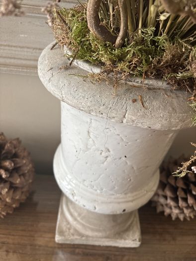 Vintage urn and arrangement