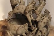 Collection of Three Vintage and Antique Chinese Hand Carved Soapstone Sculptures